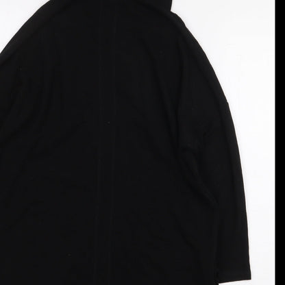 Cable & Gauge Womens Black Viscose Pullover Hoodie Size M Pullover