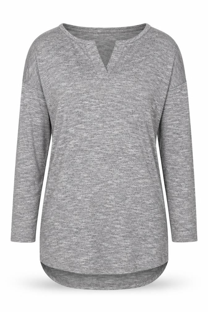 Womens UK Size 10 Papaya Grey Basic T-Shirt