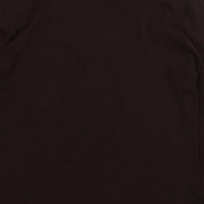 Womens UK Size M Roman Originals Brown Basic Blouse