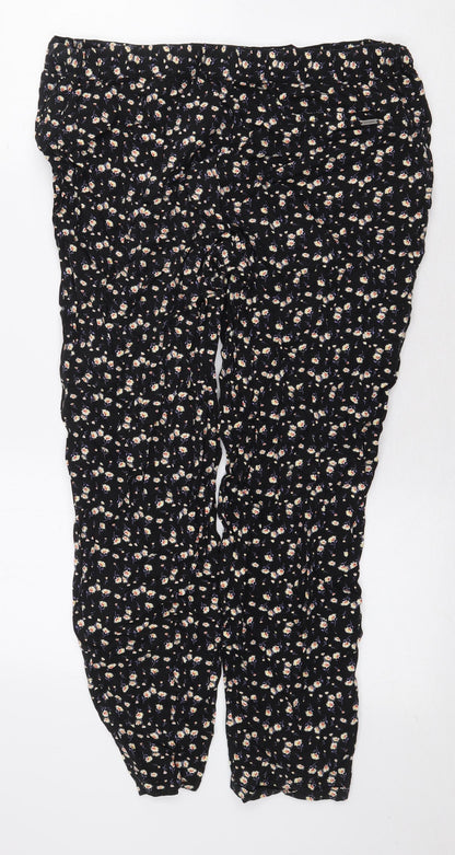 Old Khaki Womens Beige Floral Viscose Trousers Size 36 in L25 in Regular