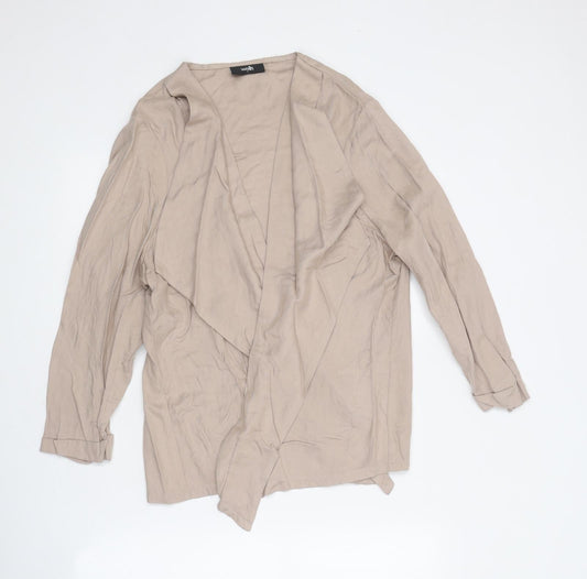 Womens UK Size L Wallis Beige Cardigan Jumper