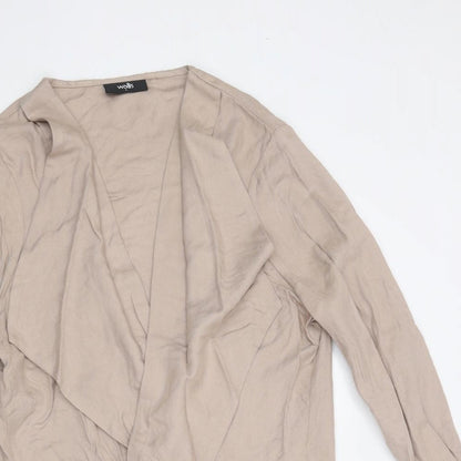 Womens UK Size L Wallis Beige Cardigan Jumper