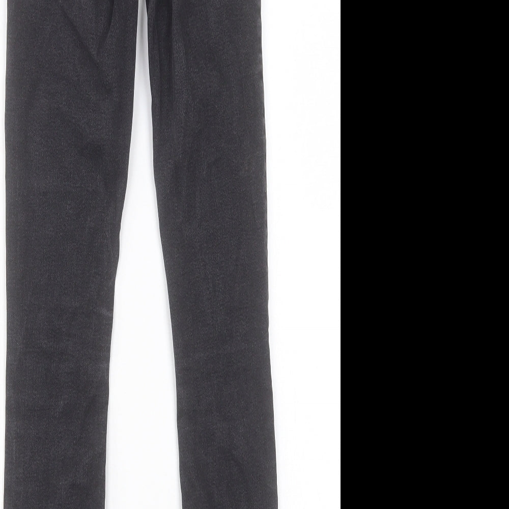 Denim & Co. Womens Black Cotton Skinny Jeans Size 4 L29 in Regular Button