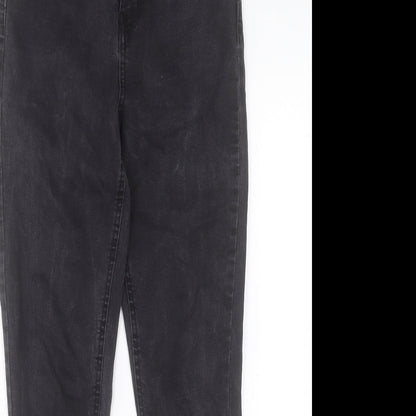 Denim & Co. Womens Black Cotton Skinny Jeans Size 10 L27 in Regular Button