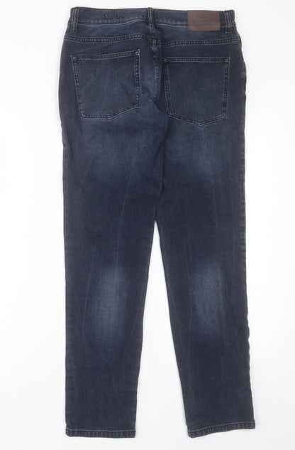 TU Womens Blue Cotton Skinny Jeans Size 32 in L32 in Regular Button