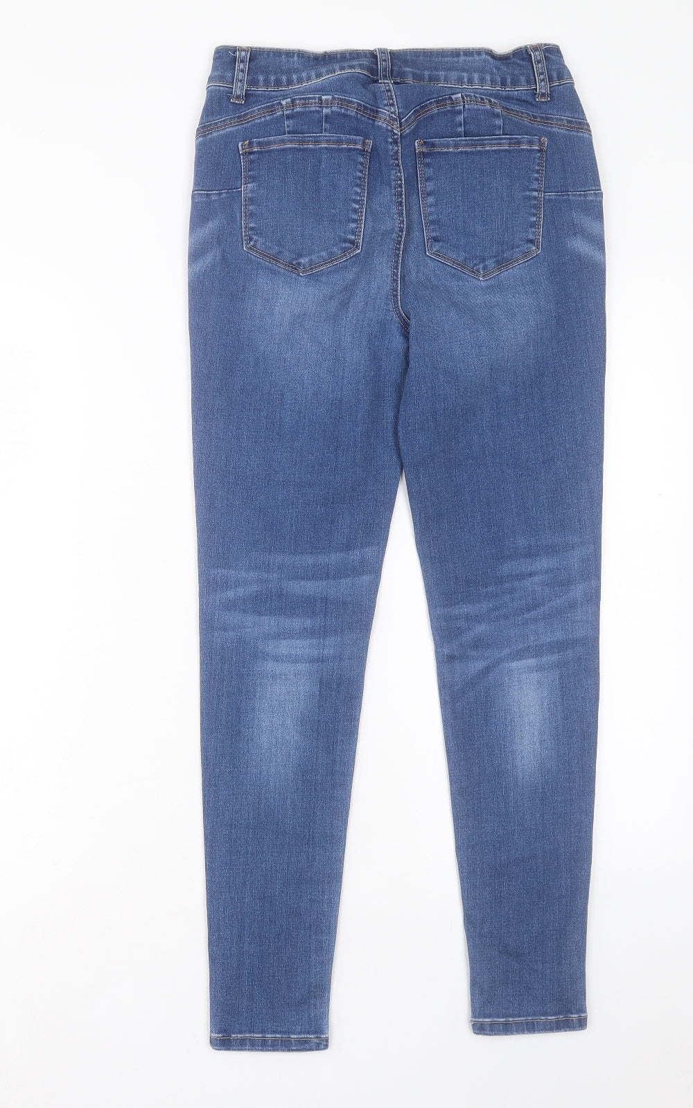 Womens UK Size M WAX JEAN Regular Fit Skinny Blue Jeans