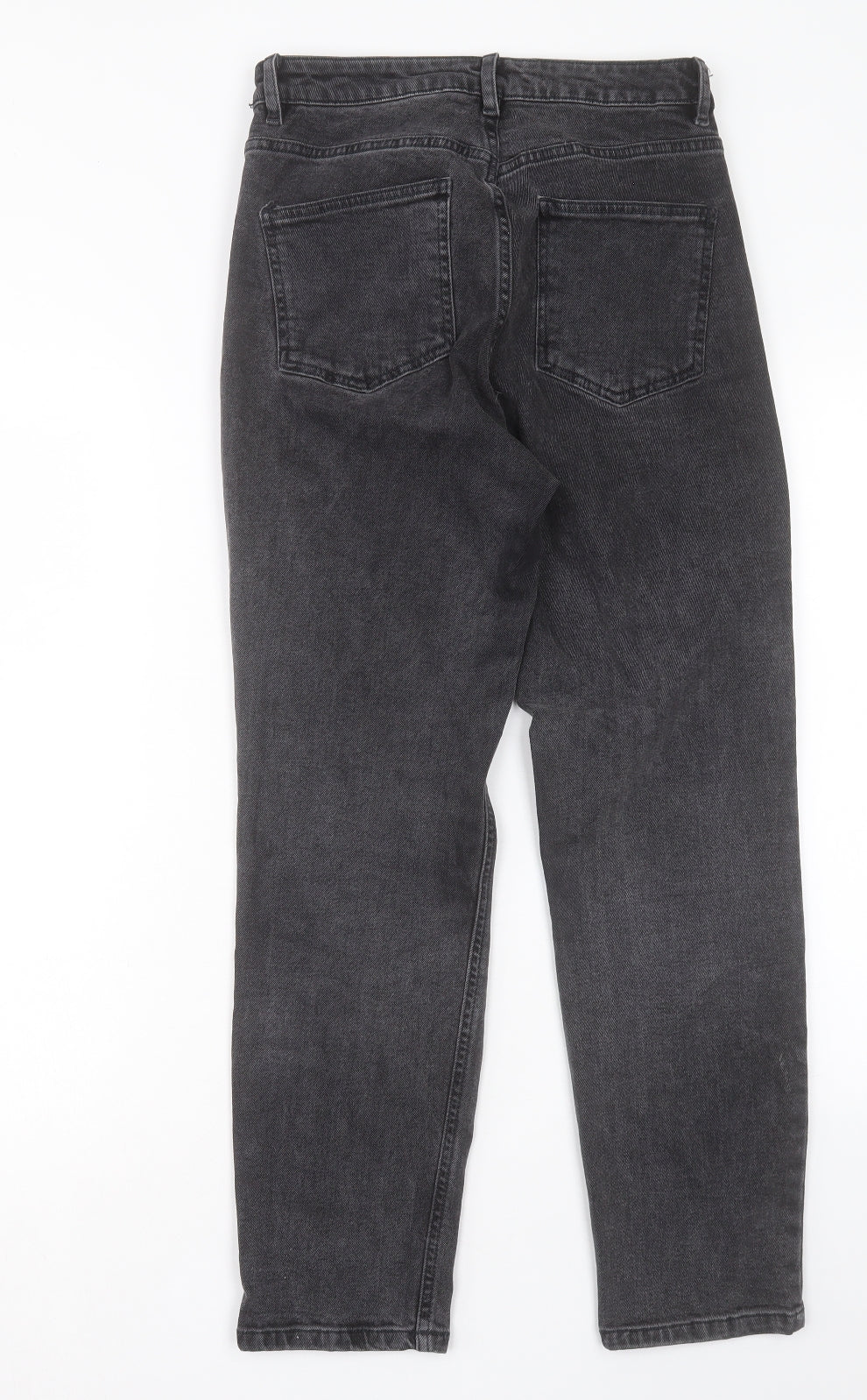 ASOS Womens Black Cotton Straight Jeans Size 26 in L32 in Regular Button