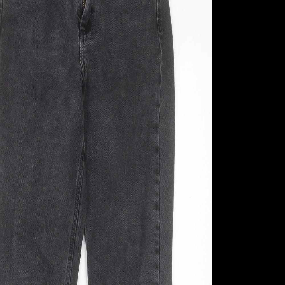 ASOS Womens Black Cotton Straight Jeans Size 26 in L32 in Regular Button