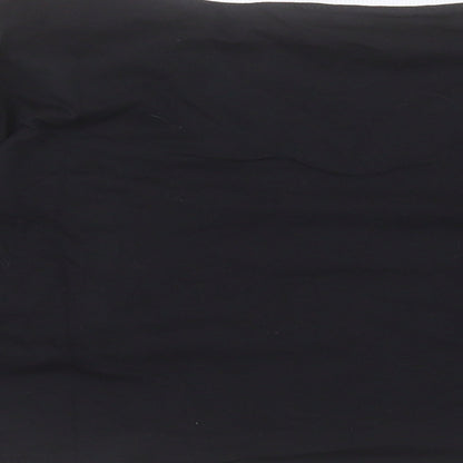 Womens UK Size S Select Black Cropped T-Shirt