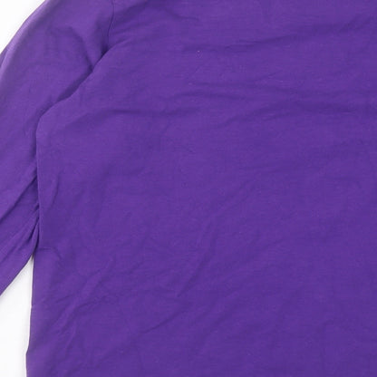 Womens UK Size XS Bob Mackie Purple Basic T-Shirt