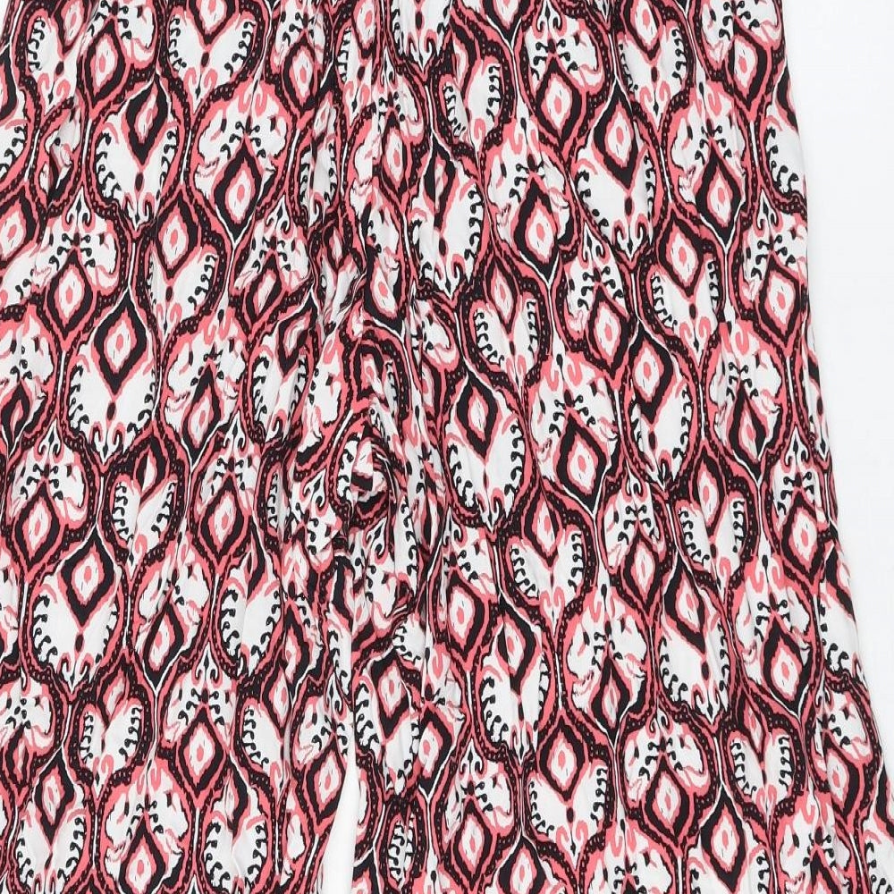 Womens UK Size 8 Marks and Spencer Regular Fit Cropped Pink Trousers