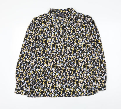Womens UK Size 8 Marks and Spencer Multicoloured Basic Blouse