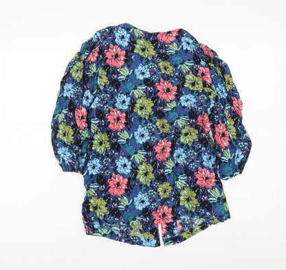 Womens UK Size 8 Marks and Spencer Multicoloured Basic Blouse