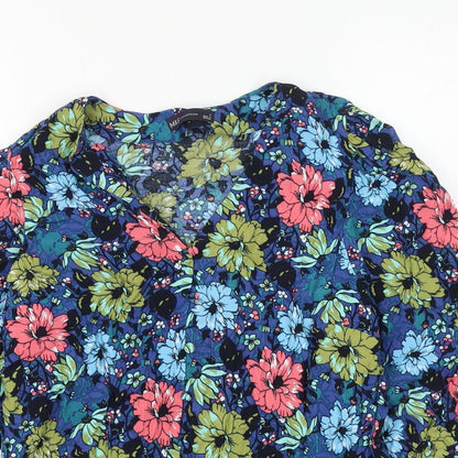 Womens UK Size 8 Marks and Spencer Multicoloured Basic Blouse