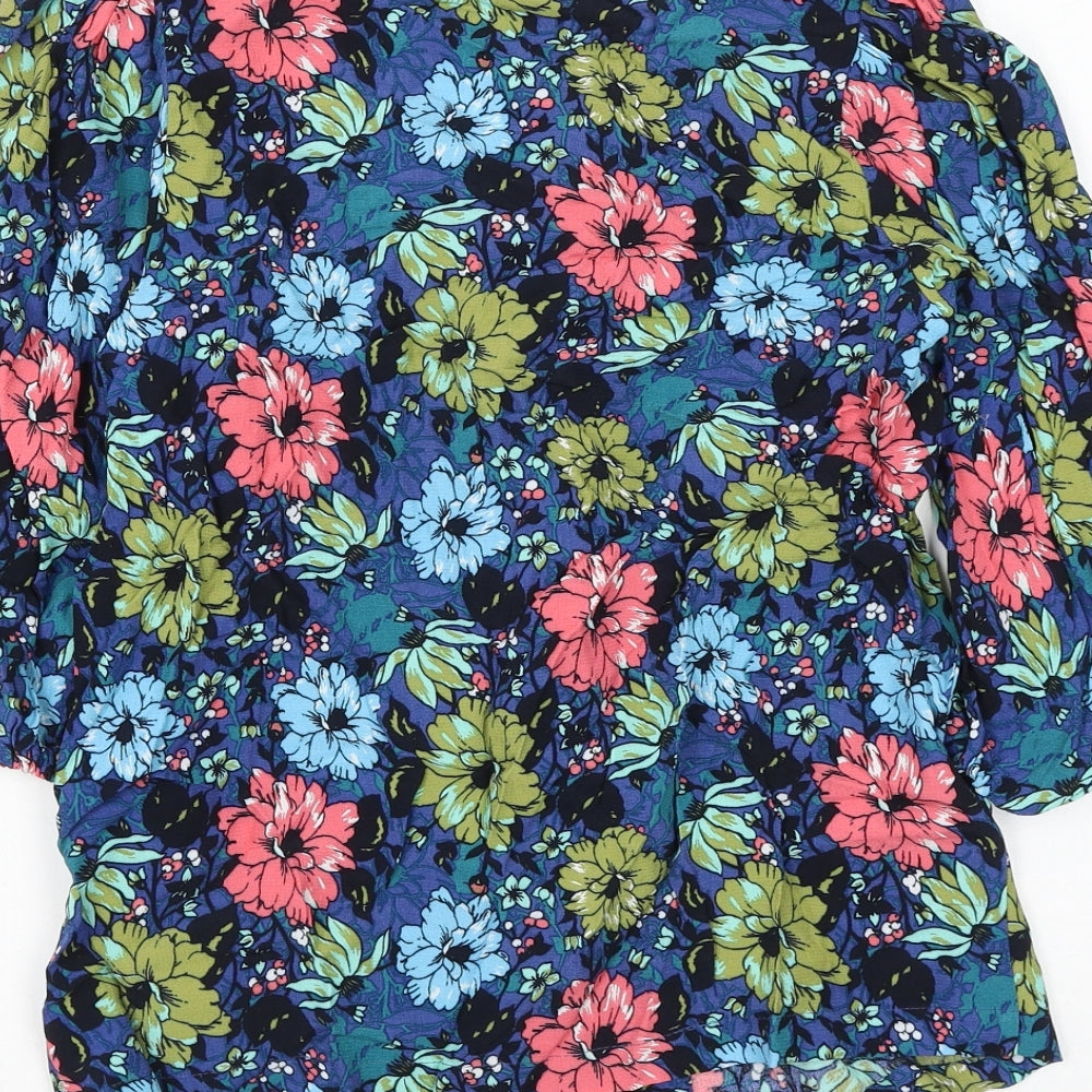 Womens UK Size 8 Marks and Spencer Multicoloured Basic Blouse