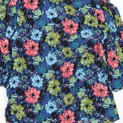 Womens UK Size 8 Marks and Spencer Multicoloured Basic Blouse