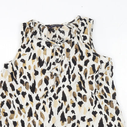 Womens UK Size 8 Marks and Spencer Ivory Basic Blouse