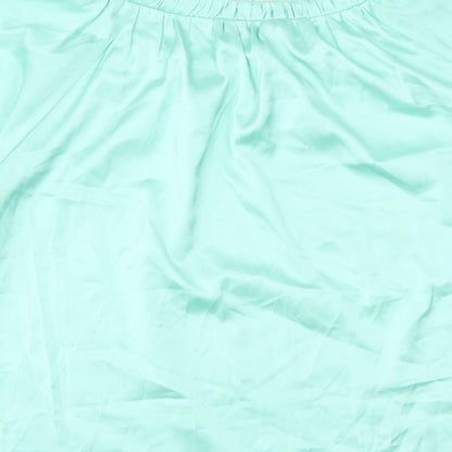 Womens UK Size 6 Marks and Spencer Green Basic Blouse