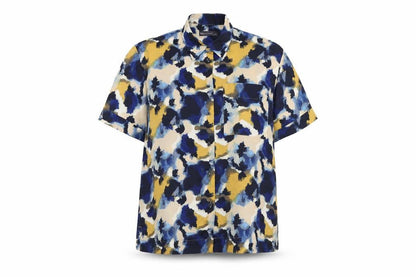 Womens UK Size 14 Marks and Spencer Multicoloured Basic Button-Up