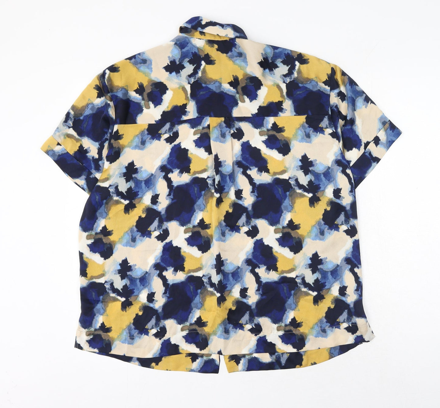 Womens UK Size 14 Marks and Spencer Multicoloured Basic Button-Up