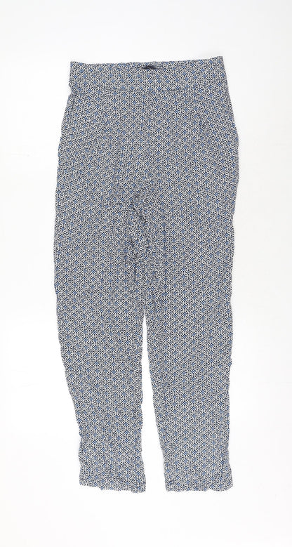 Womens UK Size 10 Marks and Spencer Regular Fit  Blue Trousers
