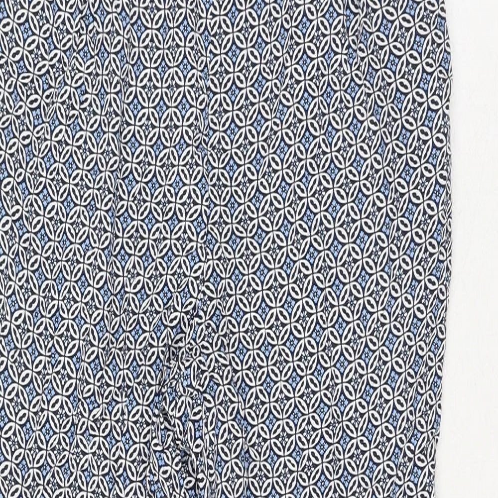 Womens UK Size 10 Marks and Spencer Regular Fit  Blue Trousers