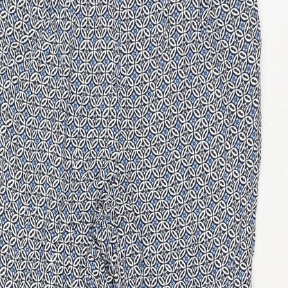 Womens UK Size 10 Marks and Spencer Regular Fit  Blue Trousers