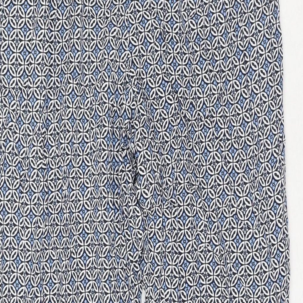 Womens UK Size 10 Marks and Spencer Regular Fit  Blue Trousers