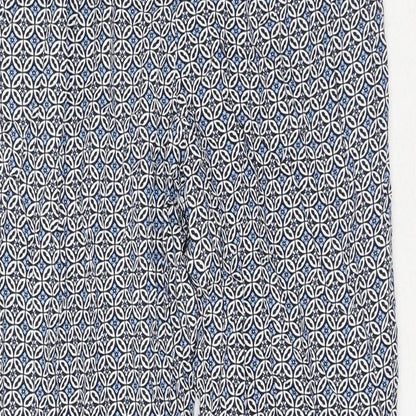 Womens UK Size 10 Marks and Spencer Regular Fit  Blue Trousers