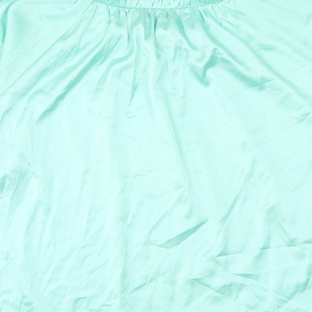 Womens UK Size 8 Marks and Spencer Green Basic Blouse