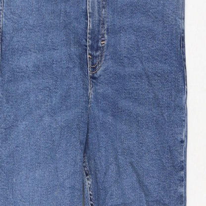 Topshop Womens Black Cotton Skinny Jeans Size 30 in L32 in Regular Zip