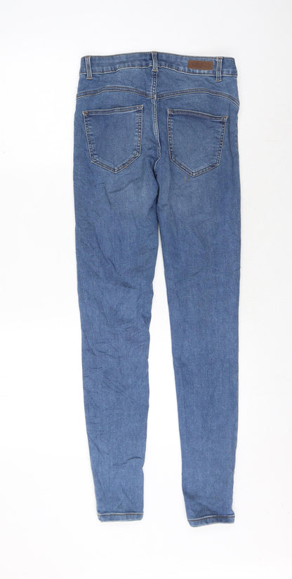 Womens UK Size S Pieces Regular Fit Skinny Blue Jeans