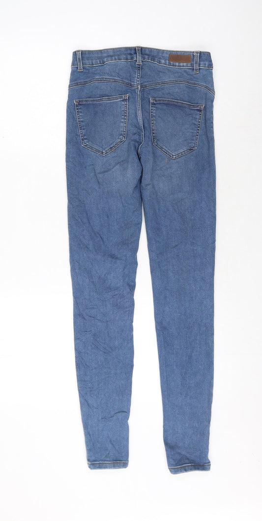 Womens UK Size S Pieces Regular Fit Skinny Blue Jeans