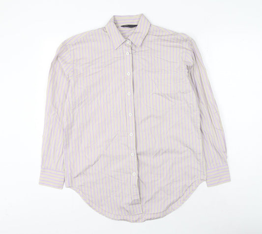 Womens UK Size 6 Marks and Spencer Grey Basic Button-Up