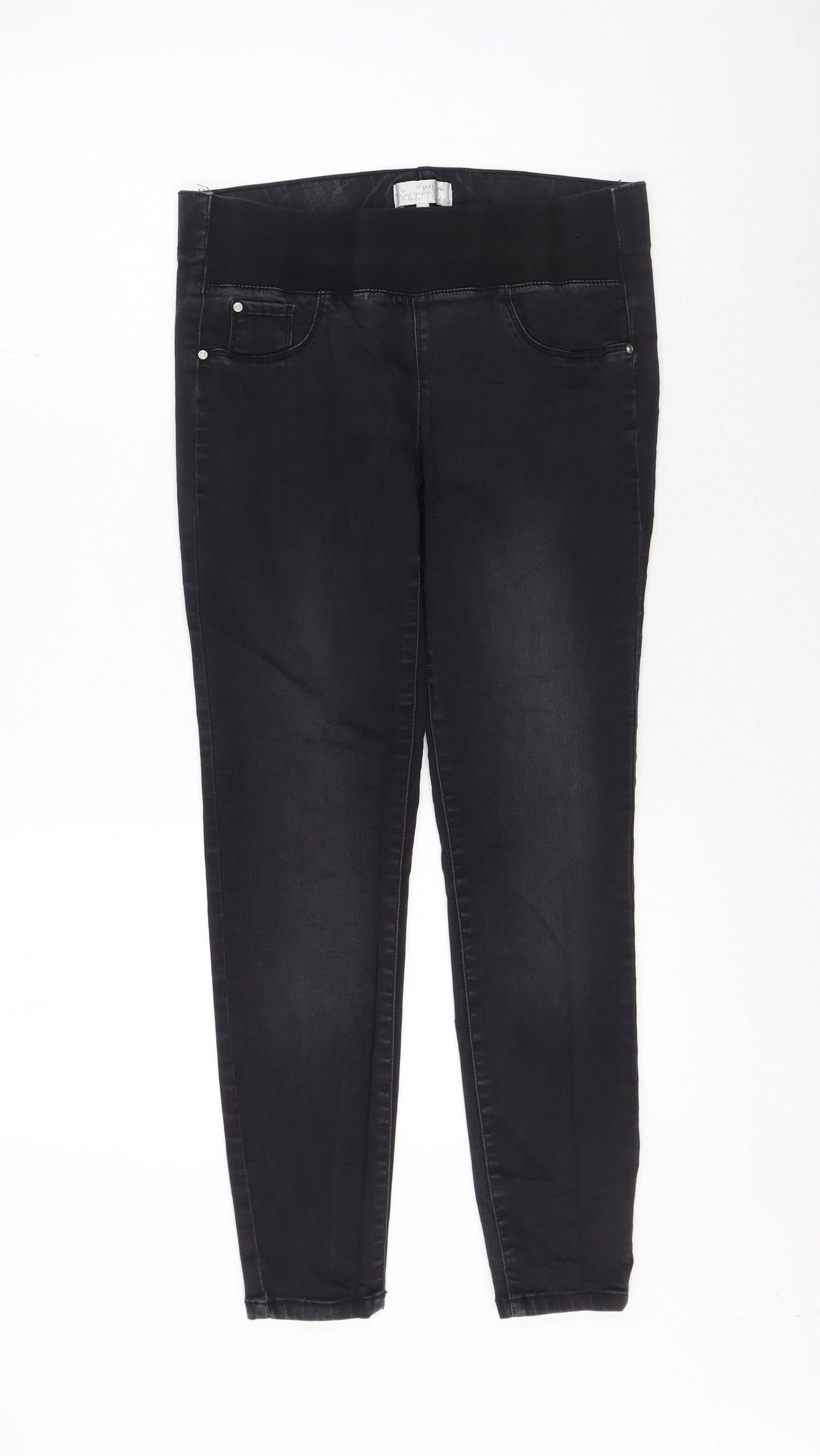 Womens UK Size 8 Papaya Regular Fit Jegging Black Jeans