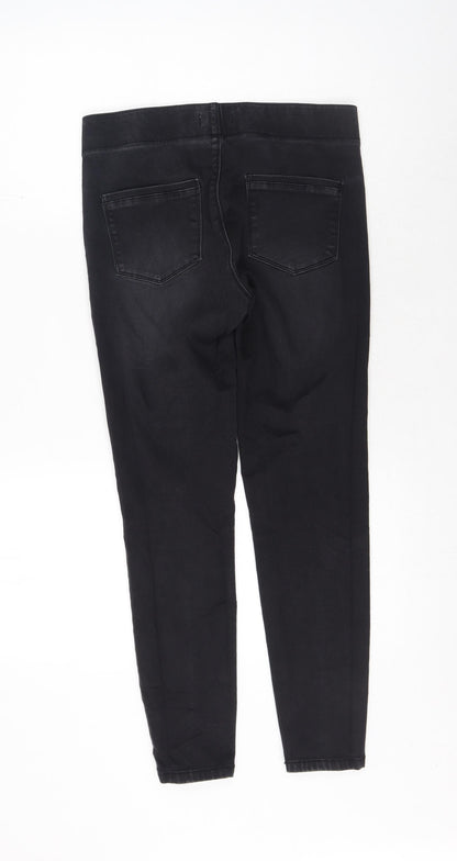 Womens UK Size 8 Papaya Regular Fit Jegging Black Jeans