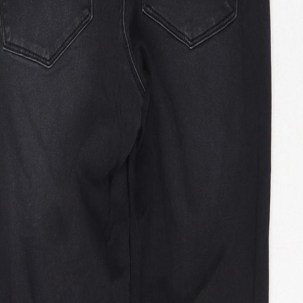 Womens UK Size 8 Papaya Regular Fit Jegging Black Jeans