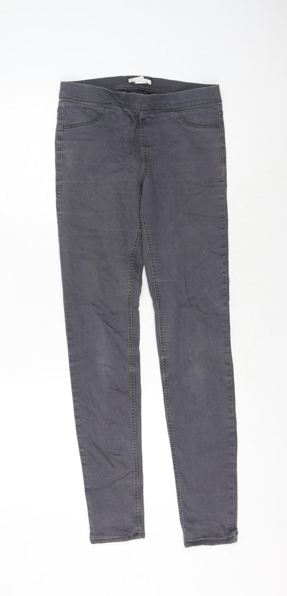 Womens UK Size 8 H&M Regular Fit Skinny Grey Jeans