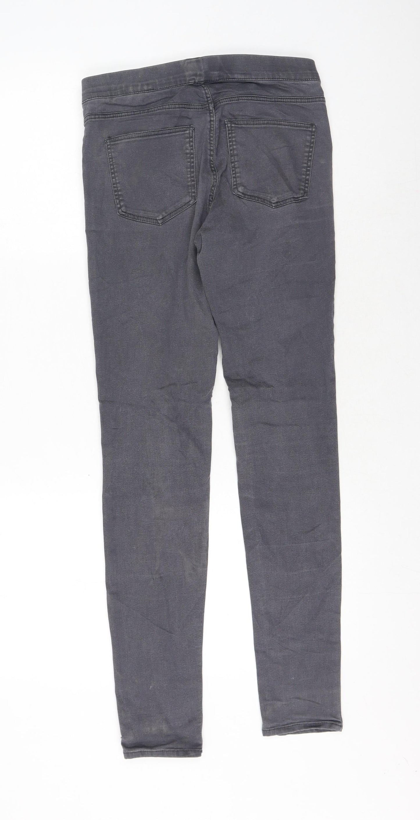 Womens UK Size 8 H&M Regular Fit Skinny Grey Jeans