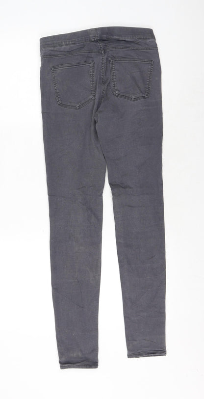 Womens UK Size 8 H&M Regular Fit Skinny Grey Jeans
