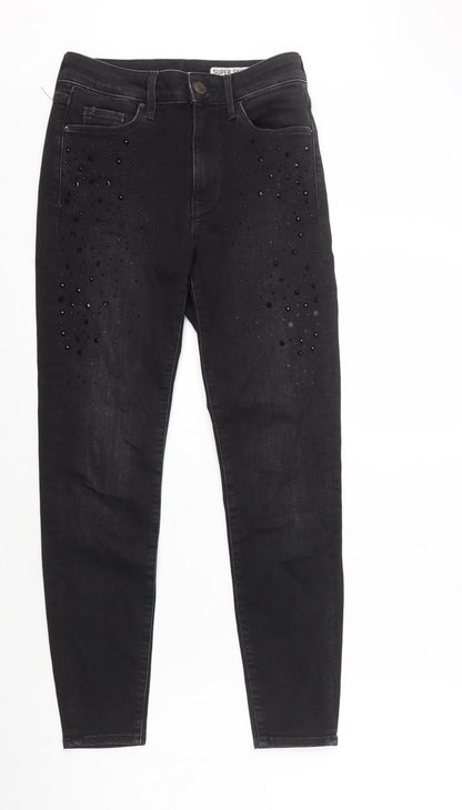 Womens UK Size 8 Marks and Spencer Regular Fit Skinny Black Jeans
