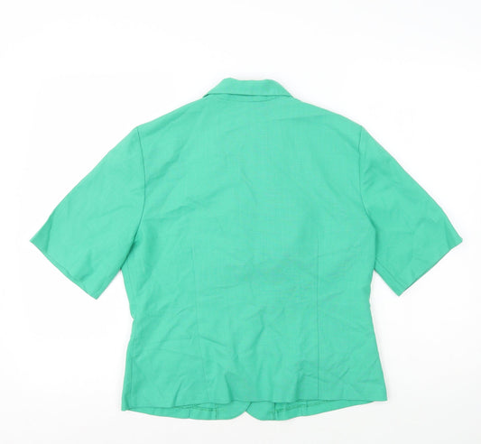George Womens Green Jacket Size 12 Button