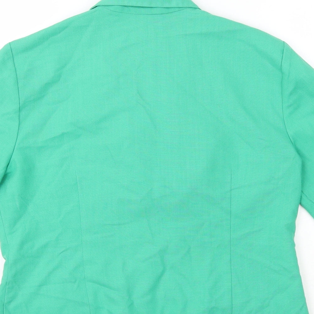 George Womens Green Jacket Size 12 Button