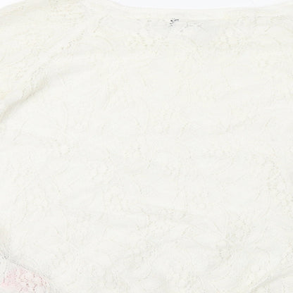 Womens UK Size L Only White Pullover Jumper