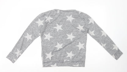 Womens UK Size M Preworn Grey Basic T-Shirt
