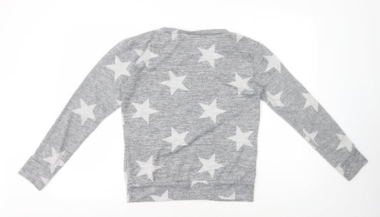 Womens UK Size M Preworn Grey Basic T-Shirt