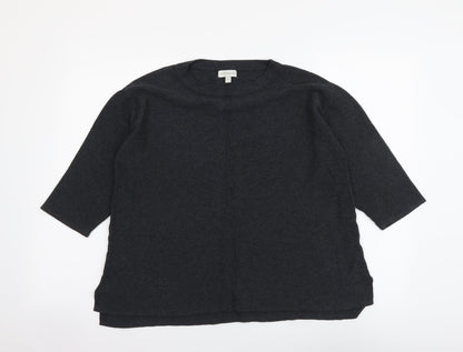 Womens UK Size M Monsoon Grey Henley Jumper