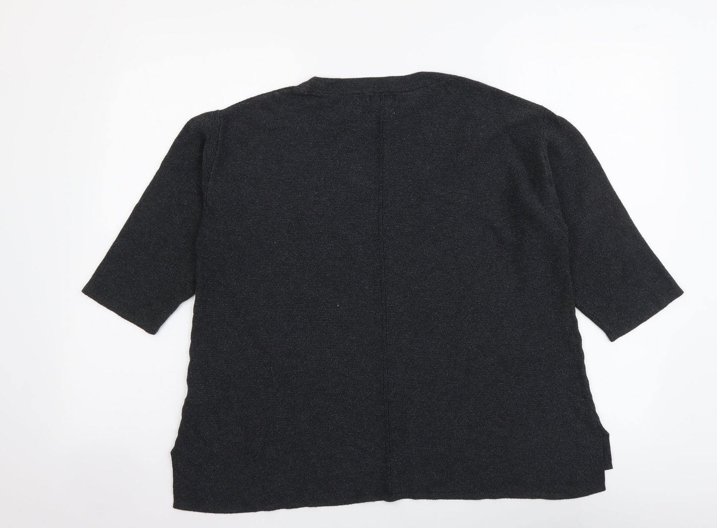 Womens UK Size M Monsoon Grey Henley Jumper