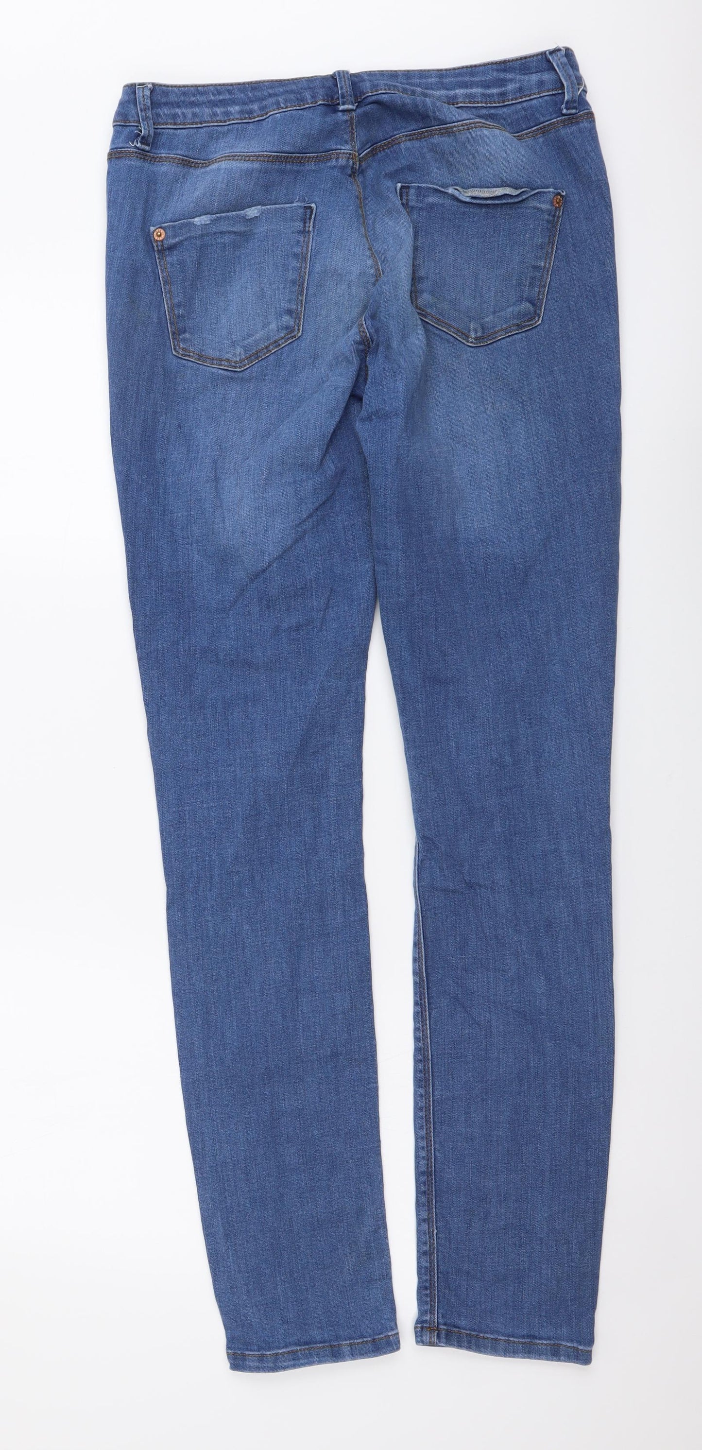 Mens UK Size 30 in Topshop Regular Fit Skinny Blue Jeans