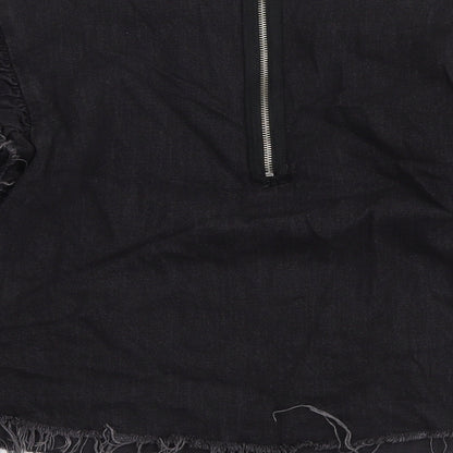 Womens UK Size XS Zara Grey Basic Blouse
